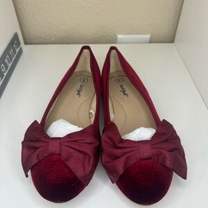 Cat & Jack Girls' Perla Ballet Flats - Red 3